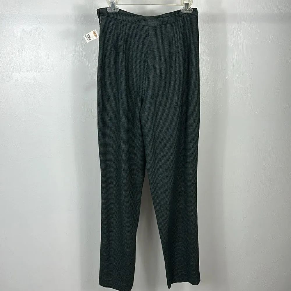 Talbots Wool High Rise Tapered Leg Textured Pants Size 6 - Picture 2 of 9